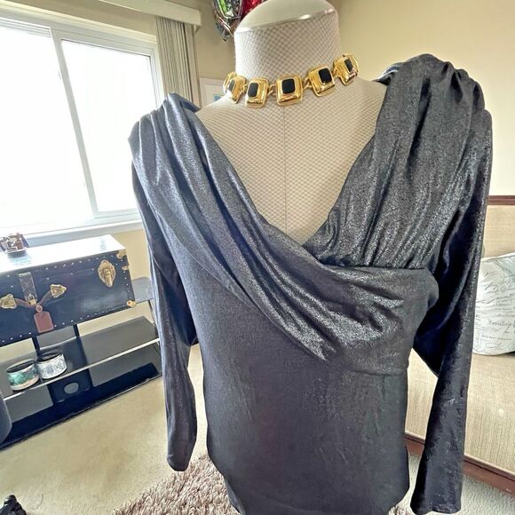 Lane Bryant Mettallic Pullover Dressy Sweater Plus Size 22/24 Holidays Christmas - Picture 7 of 15